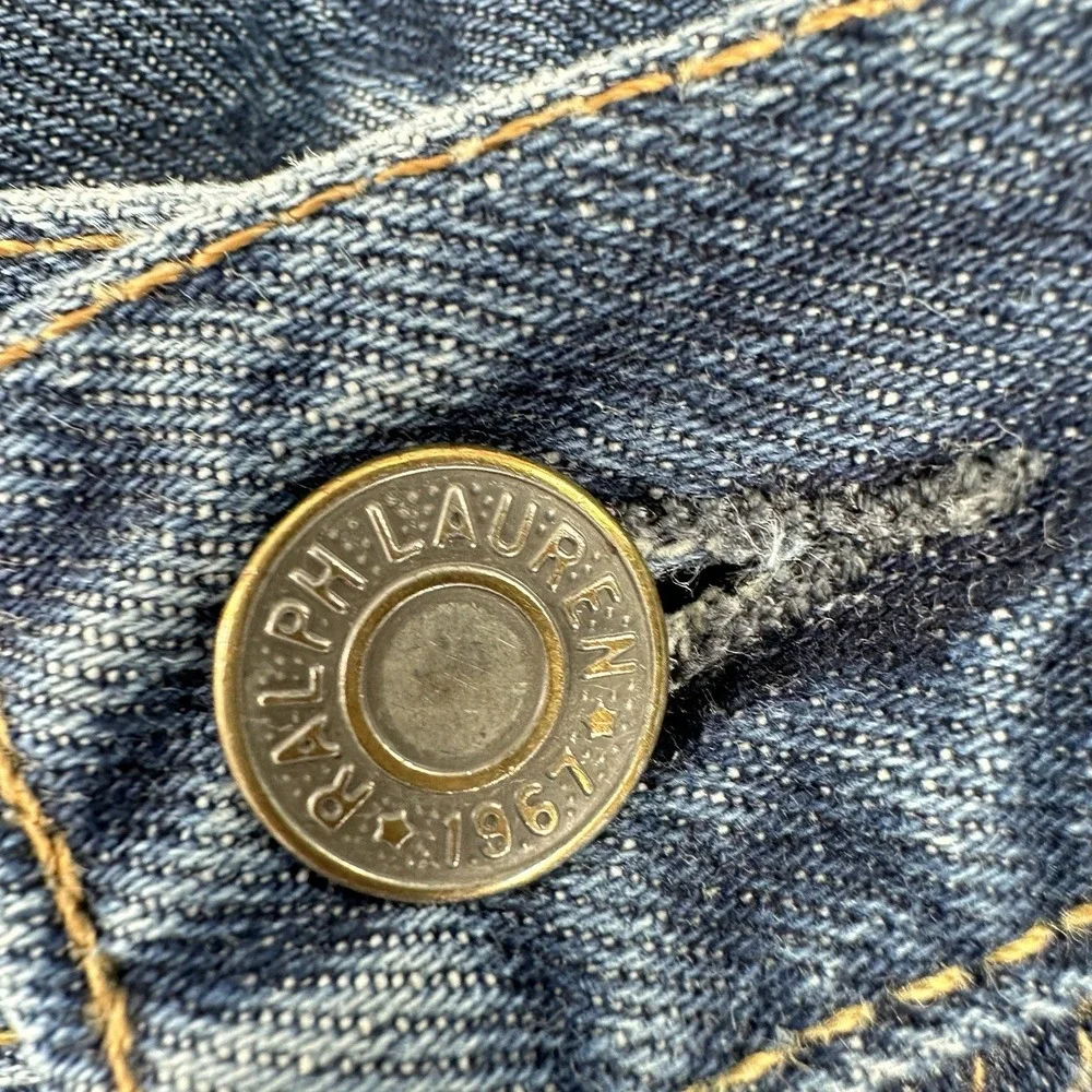 Polo Ralph Lauren Selvedge Jeans Mens 32x32 Blue 100% Cotton Hampton‎ Straight
